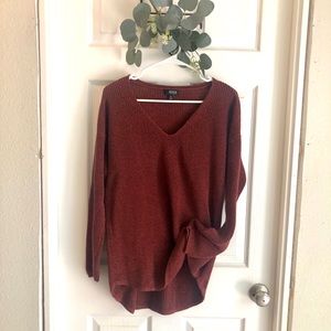 Burgundy slouchy sweater